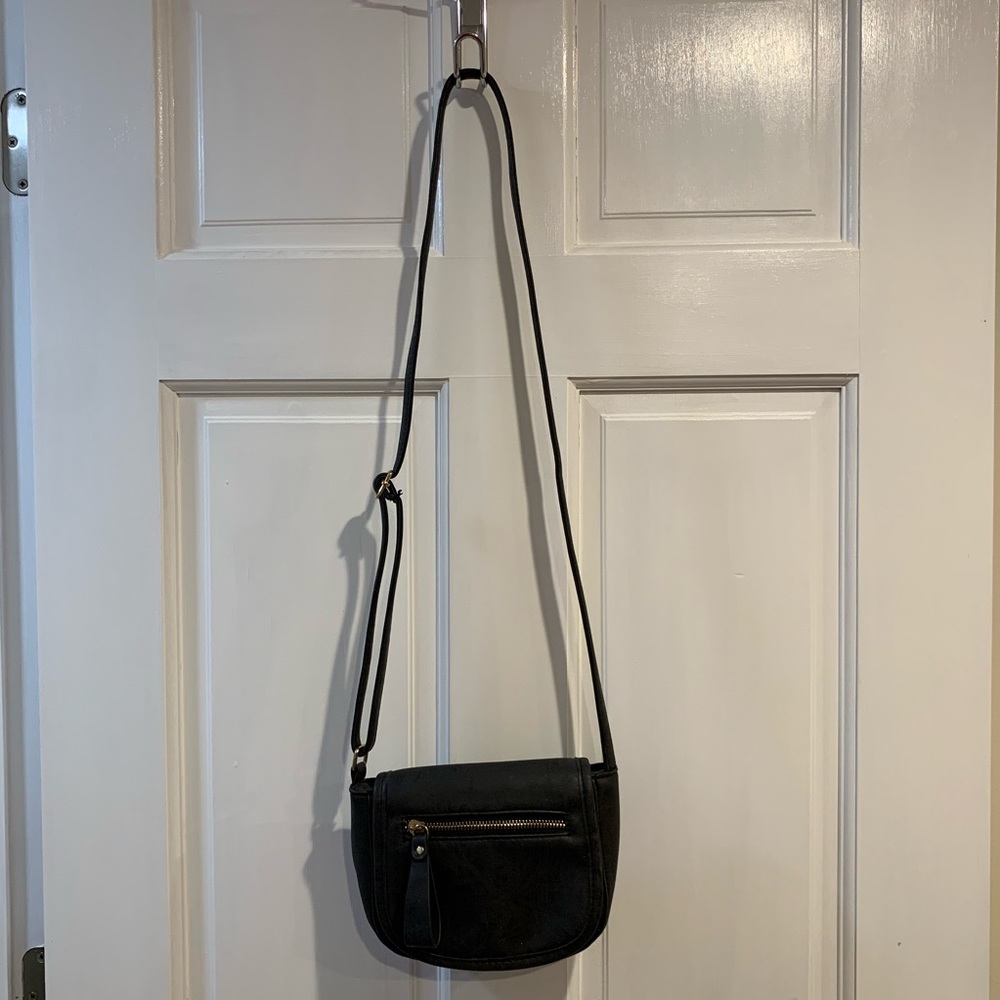 Kiss Me Couture Small Black Crossbody Bag Purse Wet Seal